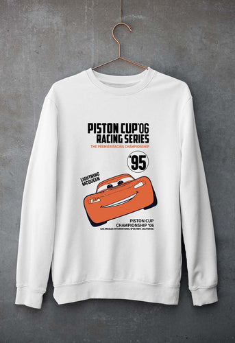 Lightning McQueen Unisex Sweatshirt for Men/Women-White-Ektarfa.online