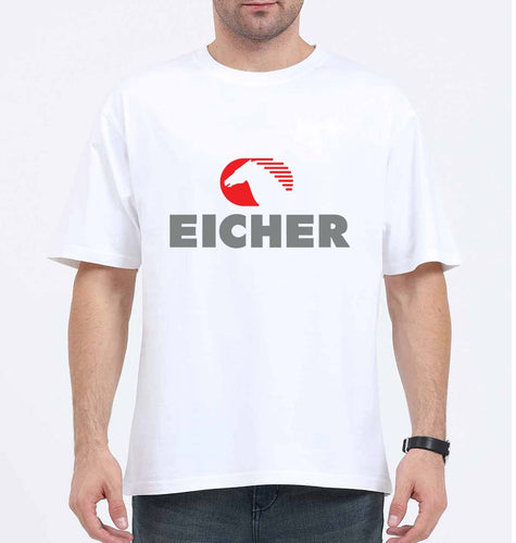 Eicher Oversized T-Shirt for Men-White-Ektarfa.online
