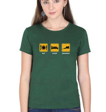 Load image into Gallery viewer, Snooker T-Shirt for Women-Dark Green-Ektarfa.online
