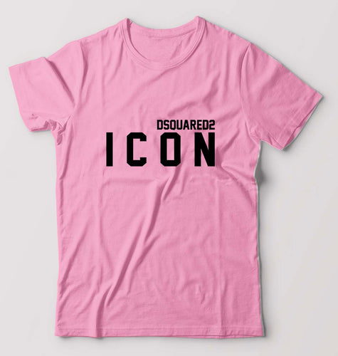 DSQUARED2 - ICON T-Shirt for Men-Light Baby Pink-Ektarfa.online