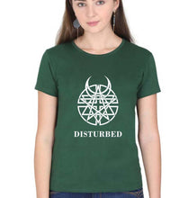 Load image into Gallery viewer, Disturbed T-Shirt for Women-Dark Green-Ektarfa.online

