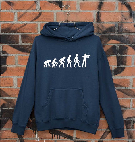 Violin Evolution Unisex Hoodie for Men/Women-Navy Blue-Ektarfa.online