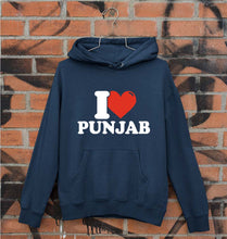 Load image into Gallery viewer, I Love Punjab Unisex Hoodie for Men/Women-Navy Blue-Ektarfa.online
