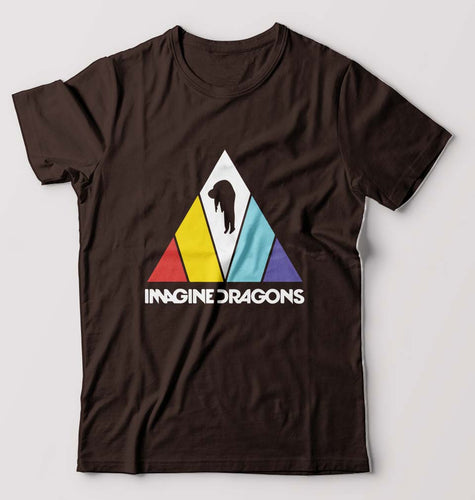 Imagine Dragons T-Shirt for Men-Coffee Brown-Ektarfa.online