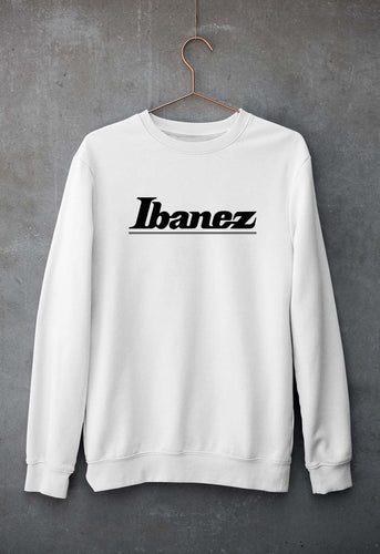 Ibanez Guitar Unisex Sweatshirt for Men/Women-S(40 Inches)-White-Ektarfa.online