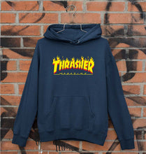 Load image into Gallery viewer, Thrasher Magzine Unisex Hoodie for Men/Women-Navy Blue-Ektarfa.online
