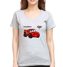 Load image into Gallery viewer, Lightning McQueen T-Shirt for Women-Grey Melange-Ektarfa.online

