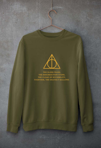 Harry Potter Unisex Sweatshirt for Men/Women-Olive Green-Ektarfa.online