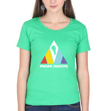 Load image into Gallery viewer, Imagine Dragons T-Shirt for Women-flag green-Ektarfa.online
