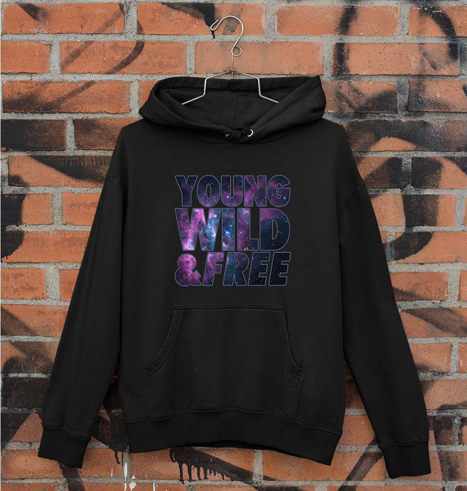 Young Wild Free Unisex Hoodie for Men/Women-Black-Ektarfa.online