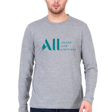 Load image into Gallery viewer, ACCOR LIVE LIMITLESS (ALL) Full Sleeves T-Shirt for Men-Grey Melange-Ektarfa.online
