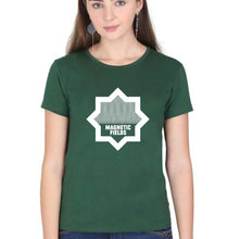 Load image into Gallery viewer, Magnetic fields T-Shirt for Women-Dark Green-Ektarfa.online
