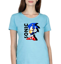 Load image into Gallery viewer, Sonic T-Shirt for Women-Light Blue-Ektarfa.online
