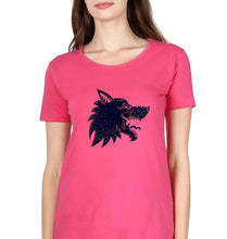 Load image into Gallery viewer, Wolf T-Shirt for Women-Pink-Ektarfa.online
