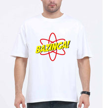 Load image into Gallery viewer, Sheldon Cooper Bazinga Oversized T-Shirt for Men-White-Ektarfa.online
