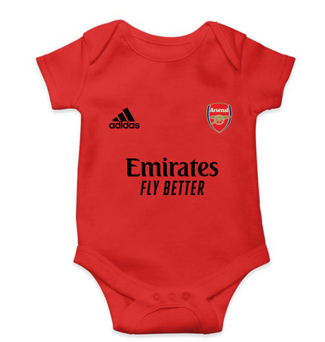 Arsenal 2021-22 Kids Romper For Baby Boy/Girl-0-5 Months(18 Inches)-Red-Ektarfa.online