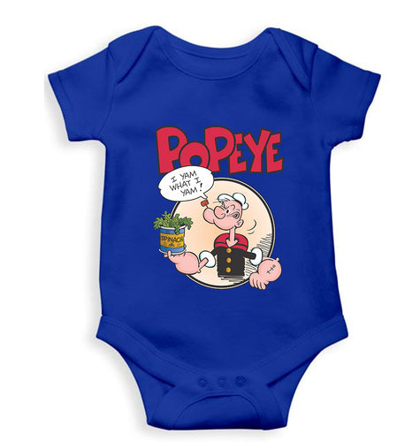 Popeye Kids Romper For Baby Boy/Girl-Royal Blue-Ektarfa.online