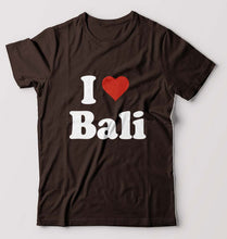 Load image into Gallery viewer, I Love Bali T-Shirt for Men-Coffee Brown-Ektarfa.online
