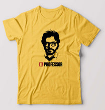 Load image into Gallery viewer, Money Heist The Professor T-Shirt for Men-Golden yellow-Ektarfa.online
