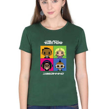 Load image into Gallery viewer, Black Eyed Peas T-Shirt for Women-Dark Green-Ektarfa.online
