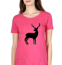 Load image into Gallery viewer, Deer T-Shirt for Women-Pink-Ektarfa.online

