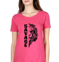 Load image into Gallery viewer, Savage Lion T-Shirt for Women-Pink-Ektarfa.online
