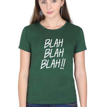 Load image into Gallery viewer, Blah Blah T-Shirt for Women-Dark Green-Ektarfa.online
