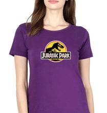 Load image into Gallery viewer, Jurassic Park T-Shirt for Women-Purple-Ektarfa.online
