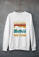 Load image into Gallery viewer, Horse Unisex Sweatshirt for Men/Women-White-Ektarfa.online
