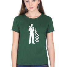 Load image into Gallery viewer, James Bond (007) T-Shirt for Women-Dark Green-Ektarfa.online
