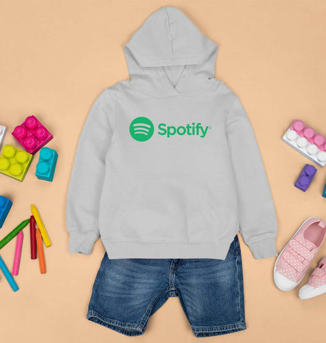 Spotify Kids Hoodie for Boy/Girl-Grey-Ektarfa.online