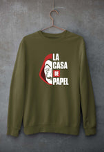 Load image into Gallery viewer, Money Heist Unisex Sweatshirt for Men/Women-Olive Green-Ektarfa.online
