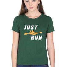 Load image into Gallery viewer, Runner Running T-Shirt for Women-Dark Green-Ektarfa.online
