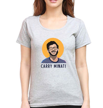 Load image into Gallery viewer, CarryMinati(Ajey Nagar) T-Shirt for Women-Grey Melange-Ektarfa.online
