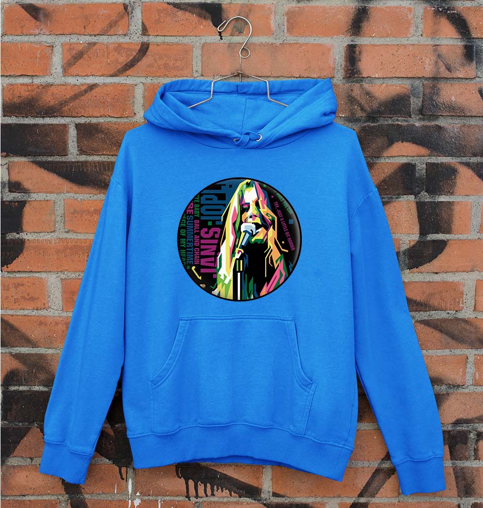 Janis Joplin Unisex Hoodie for Men/Women-Royal Blue-Ektarfa.online