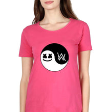 Load image into Gallery viewer, alan walker marshmello T-Shirt for Women-Pink-Ektarfa.online
