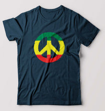 Load image into Gallery viewer, Bob Marley Peace T-Shirt for Men-Petrol blue-Ektarfa.online
