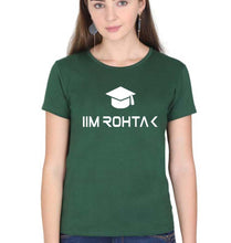 Load image into Gallery viewer, IIM Rohtak T-Shirt for Women-Dark Green-Ektarfa.online
