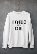Load image into Gallery viewer, Netflix and Chill Unisex Sweatshirt for Men/Women-White-Ektarfa.online

