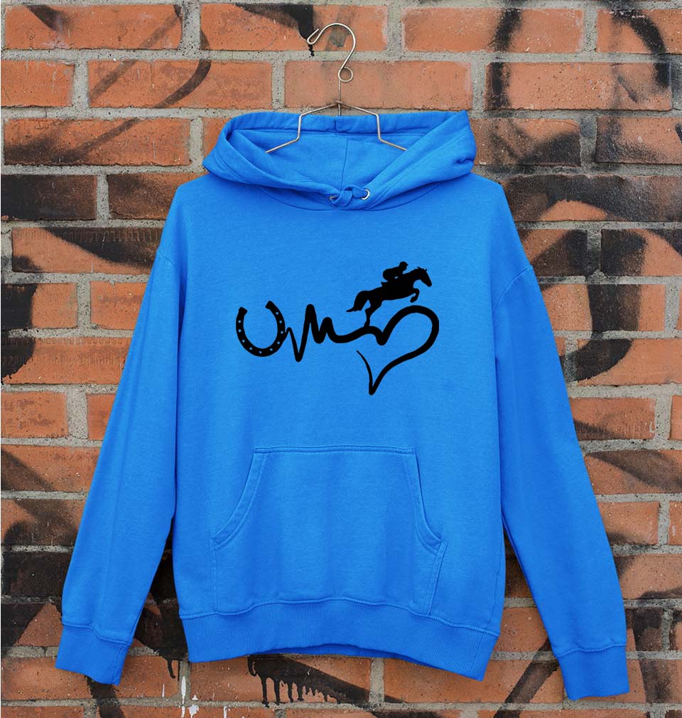 Horse Riding Unisex Hoodie for Men/Women-Royal Blue-Ektarfa.online