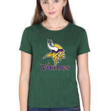 Load image into Gallery viewer, Vikings T-Shirt for Women-Dark Green-Ektarfa.online
