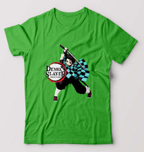 Load image into Gallery viewer, Demon Slayer T-Shirt for Men-flag green-Ektarfa.online
