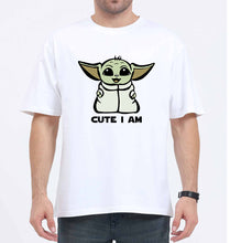 Load image into Gallery viewer, Yoda Star Wars Oversized T-Shirt for Men-White-Ektarfa.online
