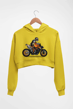 Load image into Gallery viewer, Duke Crop HOODIE FOR WOMEN-Mustard yellow-Ektarfa.online
