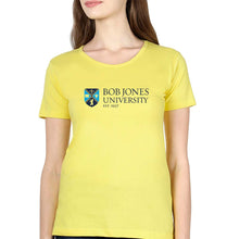 Load image into Gallery viewer, Bob Jones University T-Shirt for Women-Yellow-Ektarfa.online
