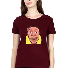 Load image into Gallery viewer, Khaby Lame T-Shirt for Women-Maroon-Ektarfa.online

