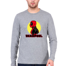 Load image into Gallery viewer, Deadpool Superhero Full Sleeves T-Shirt for Men-Grey Melange-Ektarfa.online
