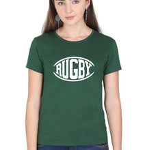 Load image into Gallery viewer, Rugby T-Shirt for Women-Dark Green-Ektarfa.online

