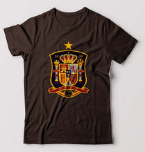 Load image into Gallery viewer, Spain Football T-Shirt for Men-Coffee Brown-Ektarfa.online
