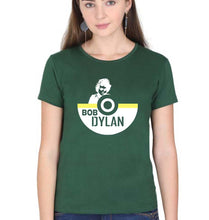 Load image into Gallery viewer, Bob Dylan T-Shirt for Women-Dark Green-Ektarfa.online
